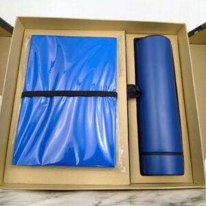 Northland Blue Corporate Gift Hamper – Temperature Bottle, Premium Diary, Metal Pen | Customizable Gift Set for Employees, Clients & Events